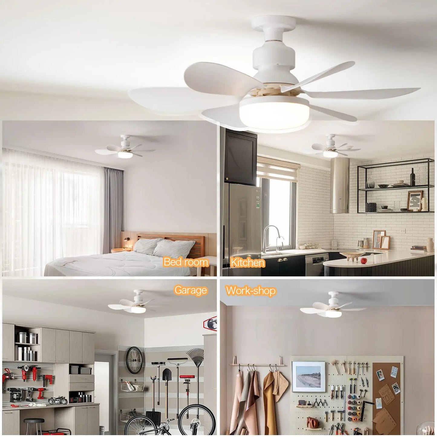 Modern LED Ceiling Fan Light