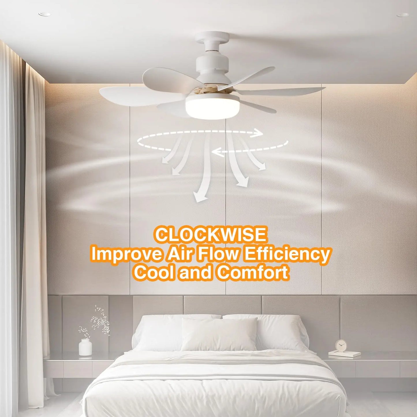 Modern LED Ceiling Fan Light