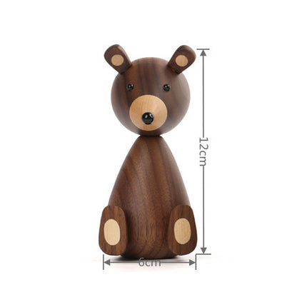 High Quality Denmark Wooden Bear Figurine