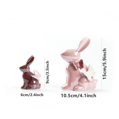 Kawaii Rabbit Statue - 2022 Ceramic Home Decor