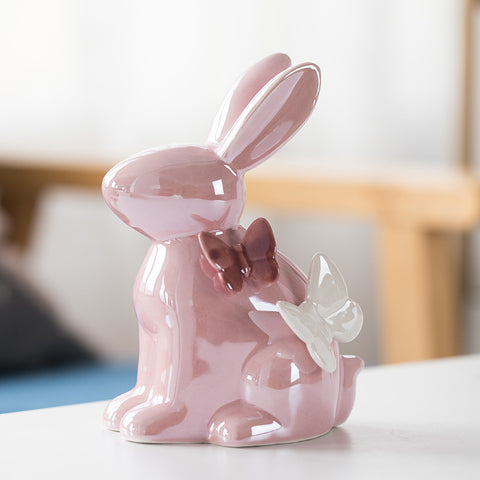 Kawaii Rabbit Statue - 2022 Ceramic Home Decor