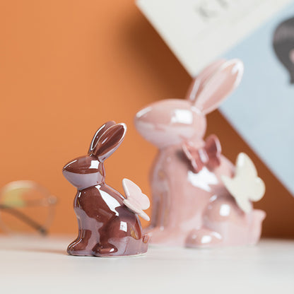 Kawaii Rabbit Statue - 2022 Ceramic Home Decor