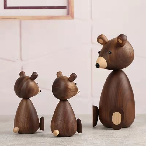 High Quality Denmark Wooden Bear Figurine