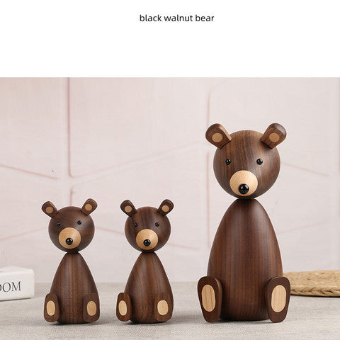 High Quality Denmark Wooden Bear Figurine