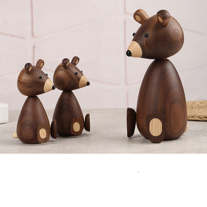 High Quality Denmark Wooden Bear Figurine