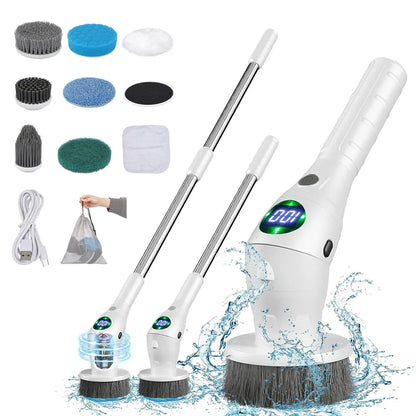 8-in-1 Electric Cleaning Brush - Household Wireless Rotatable