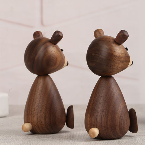 High Quality Denmark Wooden Bear Figurine